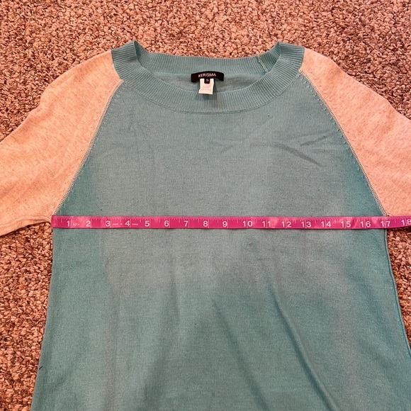 GUC! Kerisma Sweater. Blue and Cream. SZ S - Picture 6 of 7